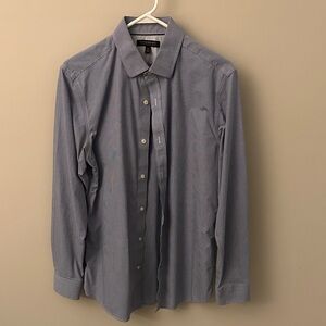 Banana Republic Men's Classic Blue Button-Down Shirt